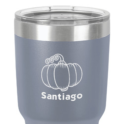 Pumpkins 30 oz Stainless Steel Tumbler - Grey - Double-Sided (Personalized)