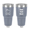 Pumpkins 30 oz Stainless Steel Tumbler - Grey - Double-Sided (Personalized)