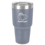 Pumpkins 30 oz Stainless Steel Tumbler - Grey - Single-Sided (Personalized)