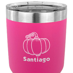 Pumpkins 30 oz Stainless Steel Tumbler - Pink - Double Sided (Personalized)