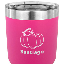 Pumpkins 30 oz Stainless Steel Tumbler - Pink - Single Sided (Personalized)