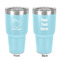 Pumpkins 30 oz Stainless Steel Ringneck Tumbler - Teal - Double Sided - Front & Back