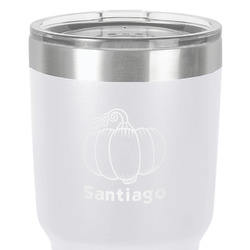 Pumpkins 30 oz Stainless Steel Tumbler - White - Single-Sided (Personalized)