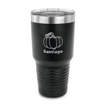 Pumpkins 30 oz Stainless Steel Tumbler - Black - Single Sided (Personalized)