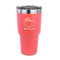 Pumpkins 30 oz Stainless Steel Ringneck Tumblers - Coral - FRONT