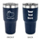 Pumpkins 30 oz Stainless Steel Tumbler - Navy - Double Sided (Personalized)