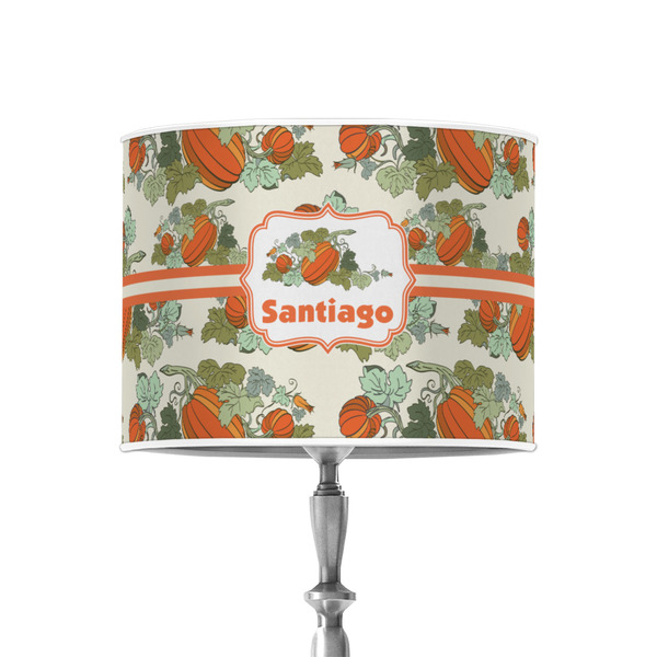 Pumpkins 8" Drum Lampshade - ON STAND (Poly Film)