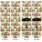 Pumpkins Adult Crew Socks - Double Pair - Front and Back - Apvl