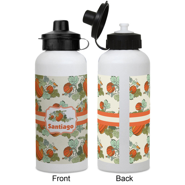 Pumpkins Aluminum Water Bottle - White APPROVAL