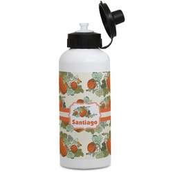 Pumpkins Water Bottles - Aluminum - 20 oz - White (Personalized)