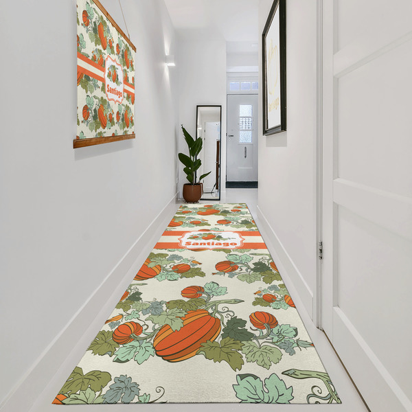 Pumpkins Area Rug Sizes - In Context (vertical)