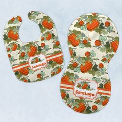 Pumpkins Baby Bib & Burp Set w/ Name or Text