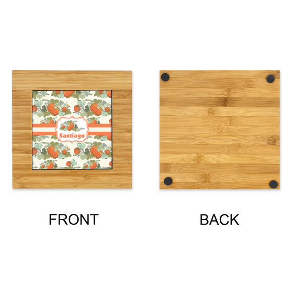 Pumpkins Bamboo Trivet with 6" Tile - APPROVAL
