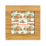 Pumpkins Bamboo Trivet with Ceramic Tile Insert (Personalized)