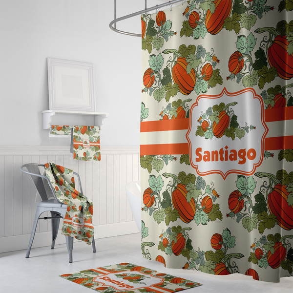 Pumpkins Bath Towel Sets - 3-piece - In Context