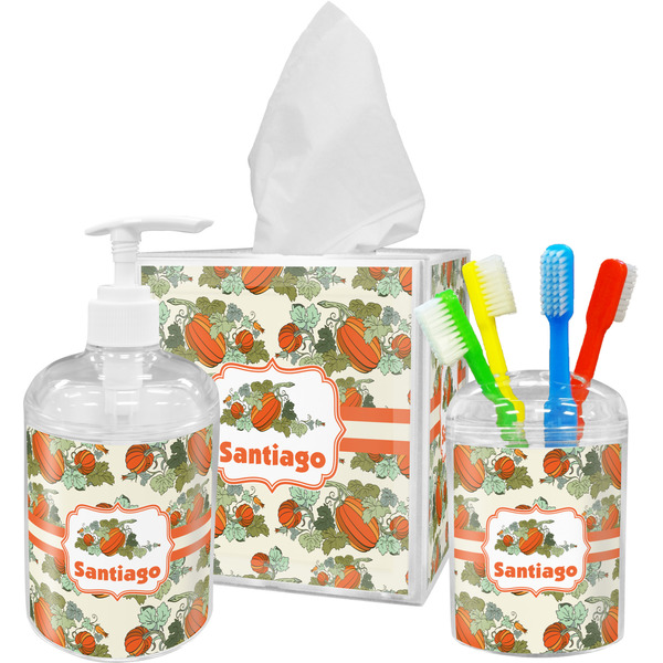 Pumpkins Bathroom Accessories Set (Personalized)