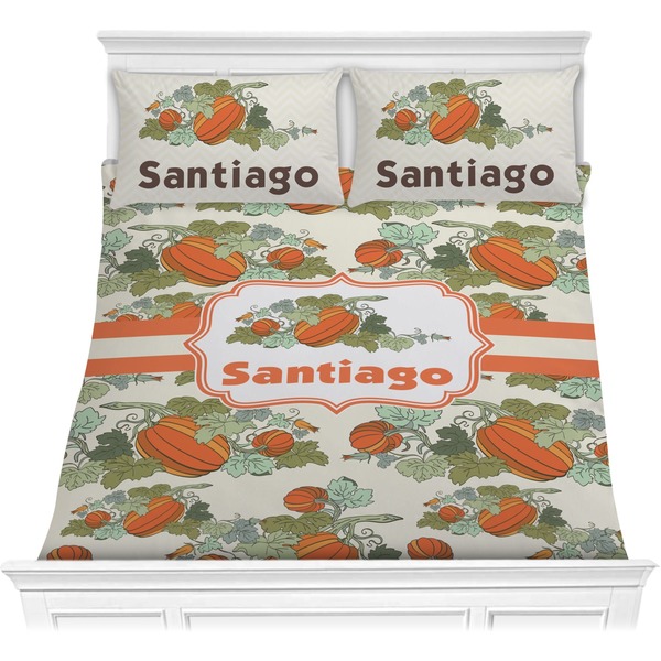 Custom Pumpkins Comforter Set - Full / Queen (Personalized)