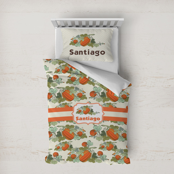 Custom Pumpkins Duvet Cover Set - Twin XL (Personalized)