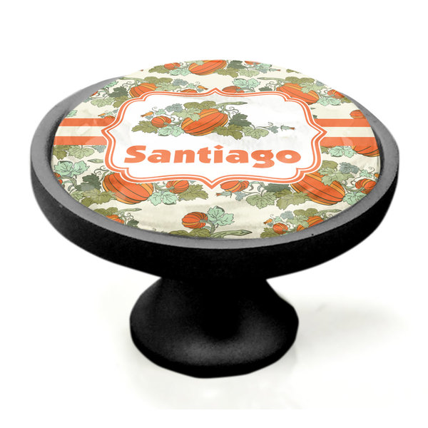 Pumpkins Black Custom Cabinet Knob (Side)