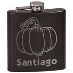 Pumpkins Black Flask Set (Personalized)