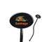 Pumpkins 7" Oval Plastic Stir Sticks - Black - Double Sided (Personalized)