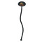 Pumpkins Black Plastic 7" Stir Stick - Oval - Single Stick