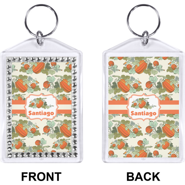 Pumpkins Bling Keychain (Front + Back)