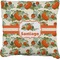 Pumpkins Faux-Linen Throw Pillow 16" (Personalized)