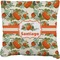 Pumpkins Faux-Linen Throw Pillow 18" (Personalized)