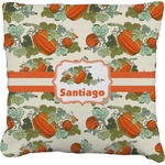 Pumpkins Faux-Linen Throw Pillow 20" (Personalized)