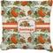 Pumpkins Faux-Linen Throw Pillow 20" (Personalized)