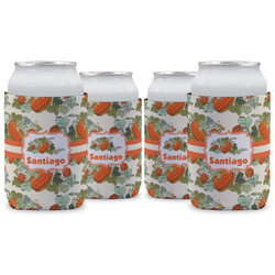 Pumpkins Can Cooler (12 oz) - Set of 4 w/ Name or Text