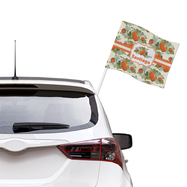 Pumpkins Car Flag - Large - LIFESTYLE