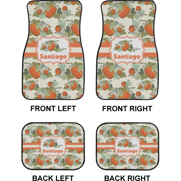 Pumpkins Car Floor Mats Set (2F + 2B)