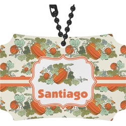 Pumpkins Rear View Mirror Ornament (Personalized)
