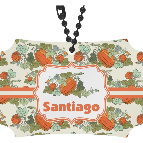 Custom Pumpkins Rear View Mirror Ornament (Personalized)