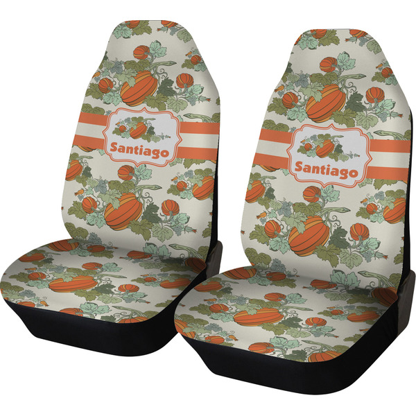 Custom Pumpkins Car Seat Covers (Set of Two) (Personalized)