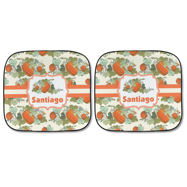 Pumpkins Car Sun Shades - FRONT