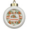 Pumpkins Ceramic Ball Ornament (Personalized)
