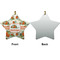 Pumpkins Ceramic Flat Ornament - Star Front & Back (APPROVAL)