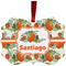 Pumpkins Metal Frame Ornament - Double Sided w/ Name or Text