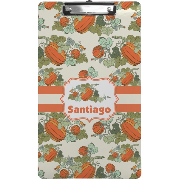 Custom Pumpkins Clipboard (Legal Size) (Personalized)
