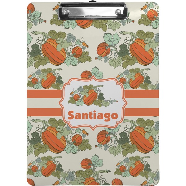 Custom Pumpkins Clipboard (Letter Size) (Personalized)