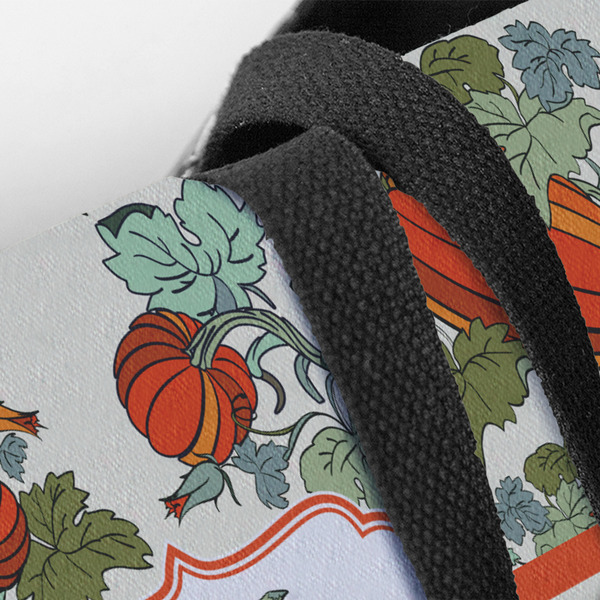 Pumpkins Closeup of Tote w/Black Handles