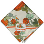 Pumpkins Cloth Dinner Napkin - Single w/ Name or Text