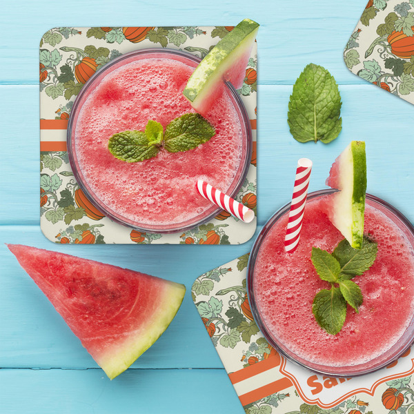 Pumpkins Coaster Set - LIFESTYLE