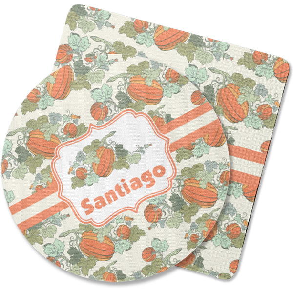 Custom Pumpkins Rubber Backed Coaster (Personalized)