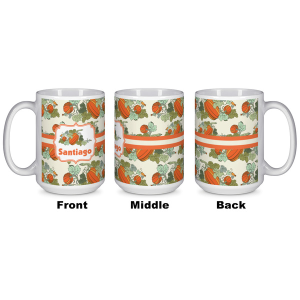 Pumpkins Coffee Mug - 15 oz - White APPROVAL