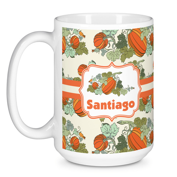 Pumpkins Coffee Mug - 15 oz - White