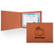 Pumpkins Cognac Leatherette Diploma / Certificate Holders - Front only - Main